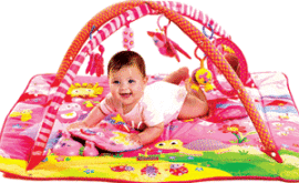 Развивающие коврики для новорожденных